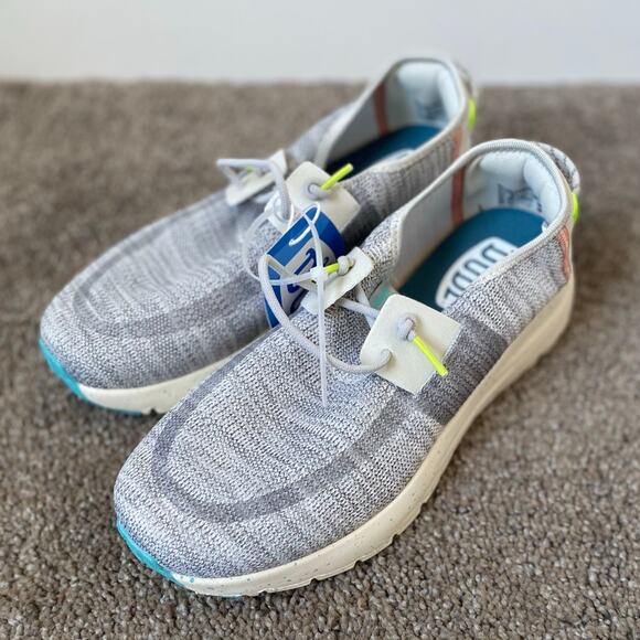 Hey Dude Gray Sirocco W/ Speckles Women's Slip On Shoes- Size 8 - Picture 9 of 9